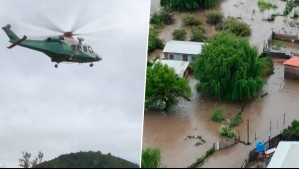 Desborde de río Mapocho inunda campamento en Talagante: Activan operativo de rescate