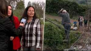 'Toda una vida luchando': Familia debe cruzar un estero en tirolesa tras colapso de pasarela en San Fernando