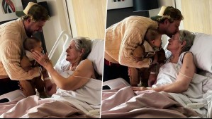 'No llore': Joaquín Méndez emociona al mostrar el primer encuentro de su hijo con su bisabuela de 96 años