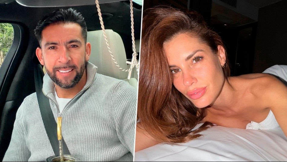 Mauricio Isla y Gala Caldirola sonriendo.