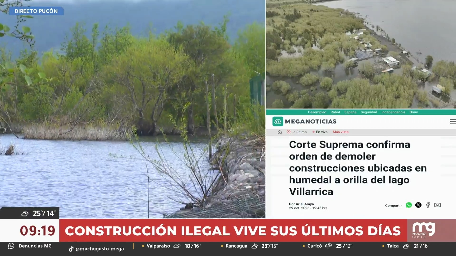 Toma VIP del Lago Villarrica