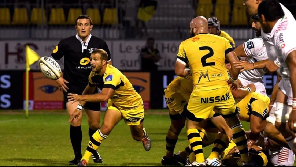 La innovadora publicidad en el rugby. / Reuters