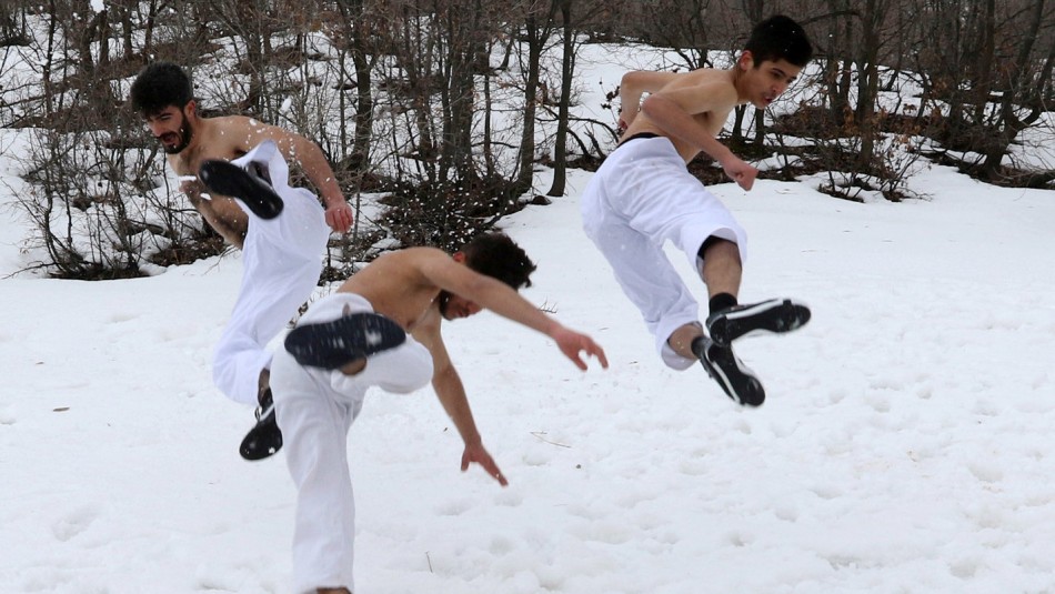 Así se preparan en la nieve. / Reuters
