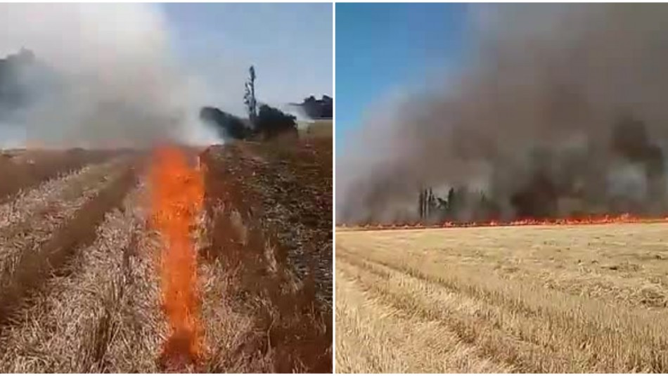 Agricultores piden apoyo de drones para evitar incendios iniciados por comuneros / Capturas video.