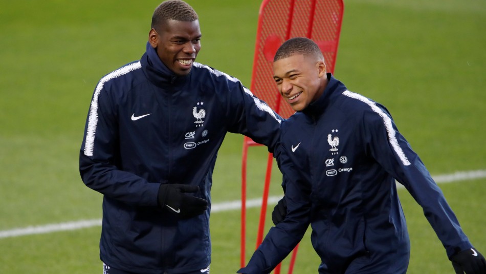 Pogba y Mbappé en la selección de Francia. / Reuters