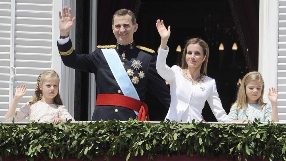 Parte de la familia real española.