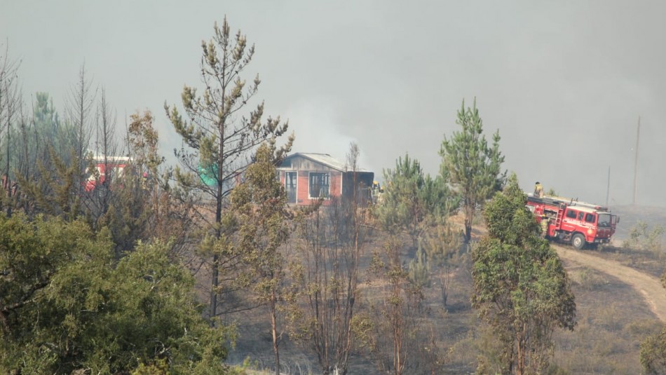 Declaran Alerta Roja por incendio forestal en las comunas de Santa Juana, Cabrero y Nacimiento Declaran Alerta Roja por incendio forestal en las comunas de Santa Juana, Cabrero y Nacimiento