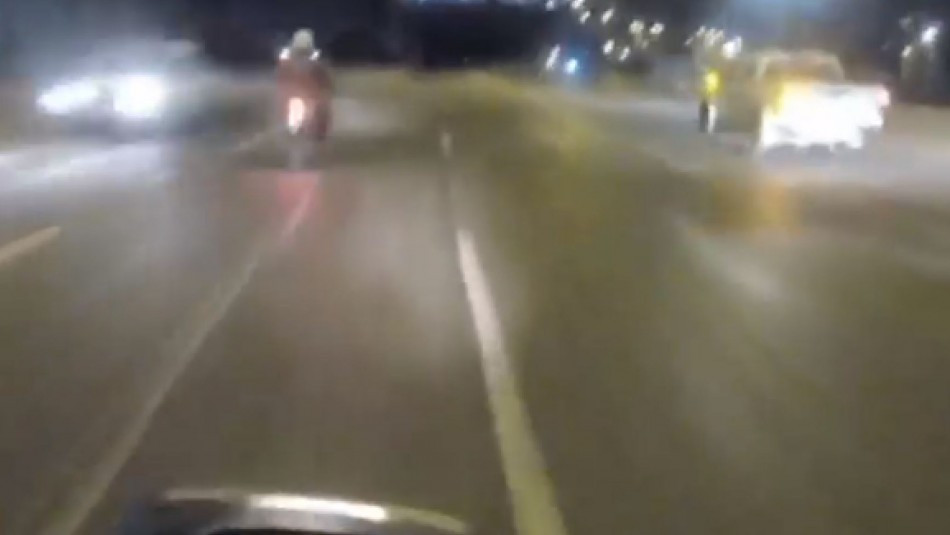 Accidente Video muestra a vehículo contra el tránsito previo a provocar fatal accidente en Vespucio Norte