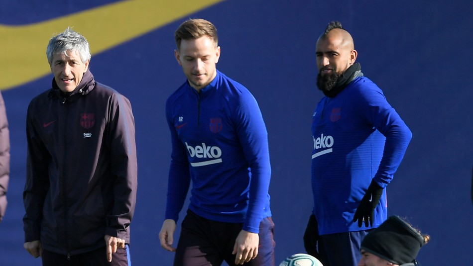Quique Setién y Arturo Vidal Hasta le tomó la barba: La imagen que muestra la