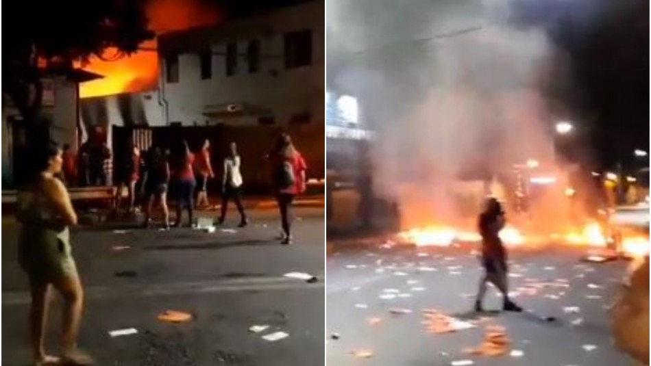 Bomberos trabaja en incendio que consume la Gobernación de Chacabuco en Colina Bomberos trabaja en incendio que consume la Gobernación de Chacabuco en Colina