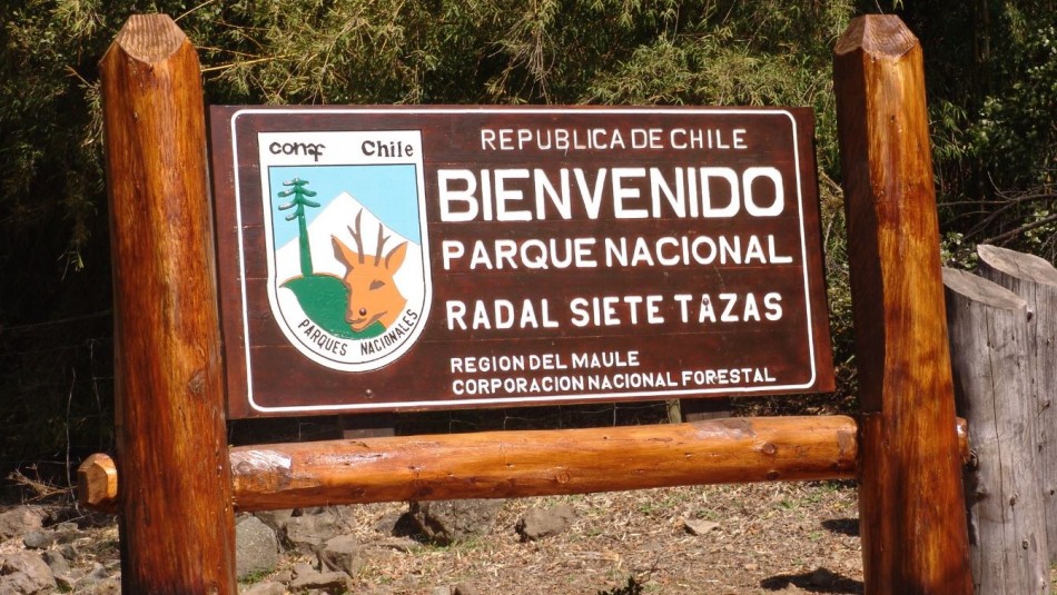 Conaf cierra senderos de Parque Nacional Siete Tazas por amenaza de incendio forestal Conaf cierra senderos de Parque Nacional Siete Tazas por amenaza de incendio forestal