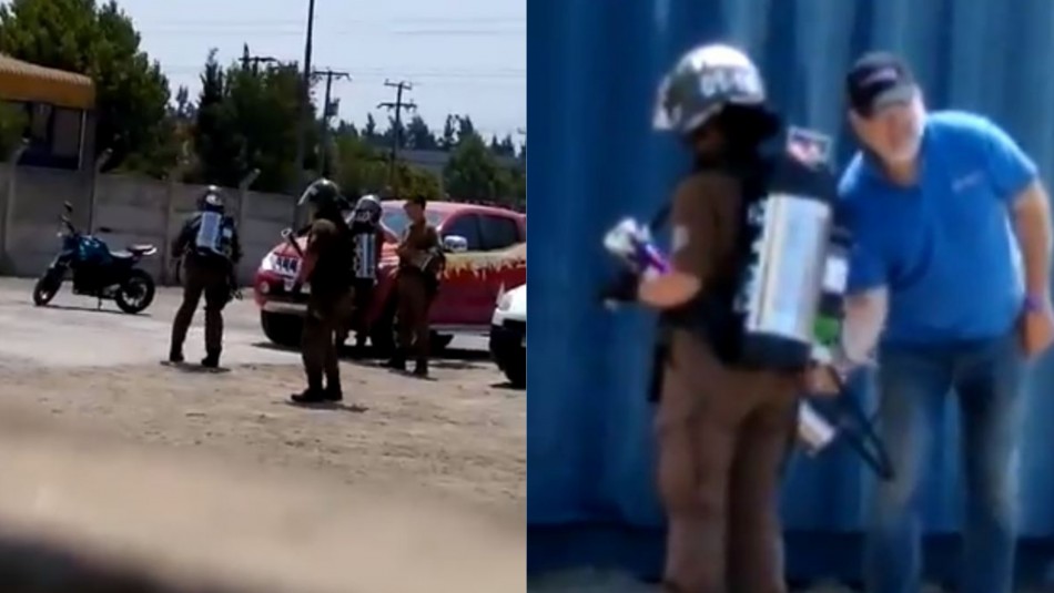 Carabineros Carabineros descarta que nuevo dispositivo filtrado en redes sociales sea un arma: Sirve para apagar barricadas