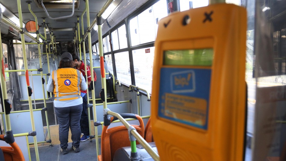 transantiago fiscalizacion evasion Transportes por evasión: