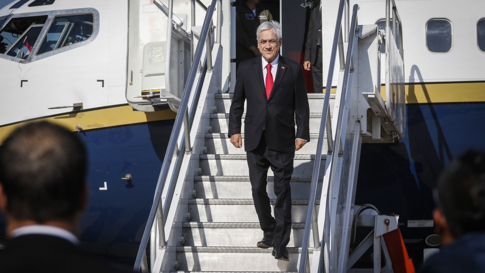Presidente Piñera llega a Uruguay Piñera llega a Uruguay por cambio de mando presidencial en su primera salida tras el estallido social