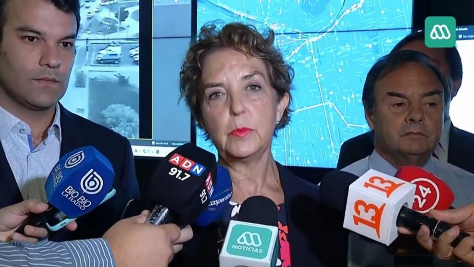 Gloria Hutt Ministra de Transportes sobre incidentes en la capital: