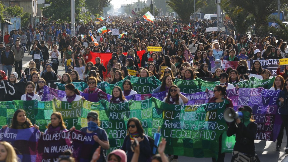 Marcha 8M Vocera de coordinadora del 8M: