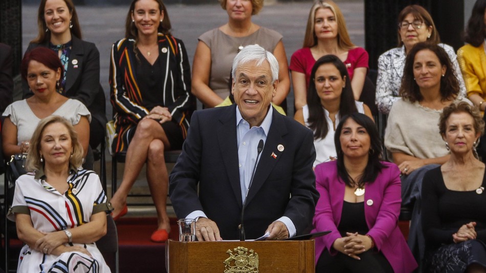 Sebastián Piñera 8M: Piñera anuncia proyecto para que deudores de pensiones alimenticias pasen a boletín comercial