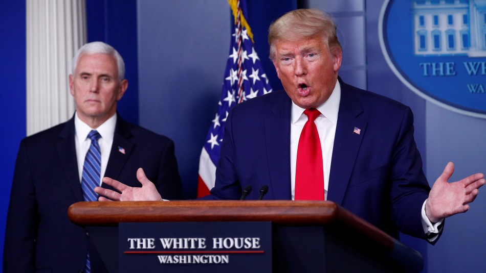 Donald Trump se refiere a pandemia de coronavirus en EE.UU. Donald Trump y el COVID-19 en EE.UU.: