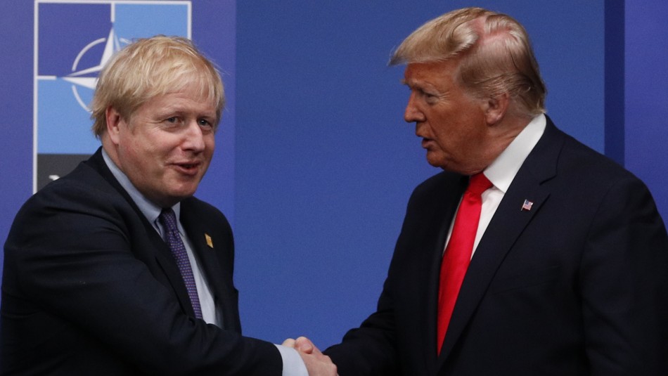 Trump envía palabras de apoyo a Boris Johnson por COVID-19 Trump