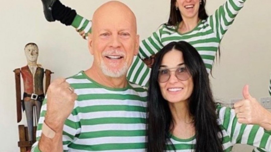 Bruce Willis y Demi Moore se vuelven a unir en cuarentena y hacen una particular pijamada Bruce Willis y Demi Moore se vuelven a unir en cuarentena y hacen una particular pijamada
