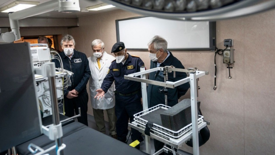 Presidente Piñera visita la región del Biobío. Región del Biobío: Presidente Piñera visitó buque