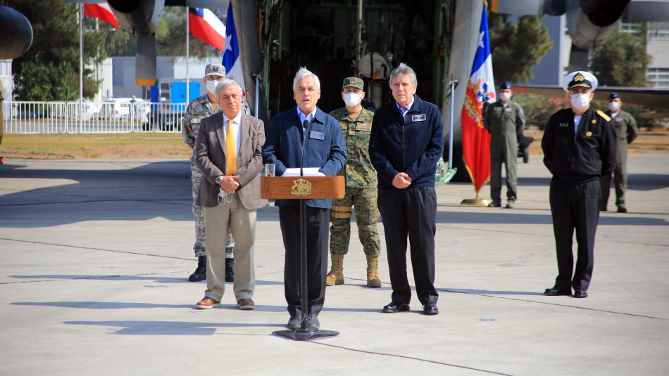 Presidente Piñera Presidente Piñera señaló que se denunciará ante la Fiscalía a quienes no respeten los cordones sanitarios