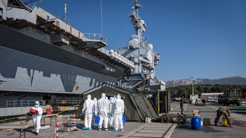 Más de 1.000 marinos dan positivo al coronavirus en portaaviones francés Charles de Gaulle Más de 1.000 marinos dan positivo al coronavirus en portaaviones francés Charles de Gaulle