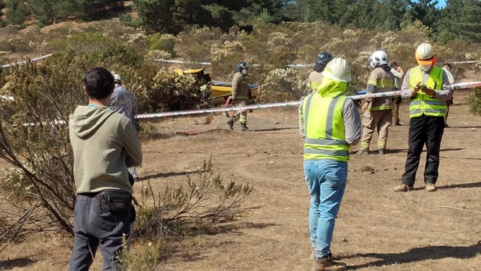 helicoptero curepto maule Reportan caída de aeronave que combatía incendio forestal en el Maule