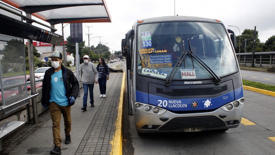 Transporte público podrá volver a operar en San Pedro de la Paz Locomoción colectiva volverá a operar en San Pedro de la Paz tras término de cordón sanitario