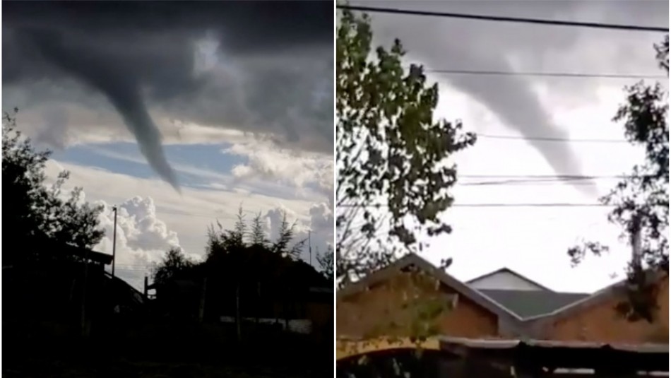 Reportan posible tornado en San Nicolás y granizos en Chillán Reportan posible tornado en San Nicolás y granizos en Chillán
