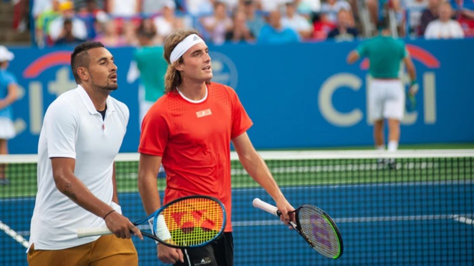Kyrgios y Tsitsipas