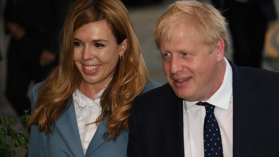 Carrie Symonds y Boris Johnson Reino Unido: Boris Johnson y su prometida Carrie Symonds anuncian el nacimiento de su hijo