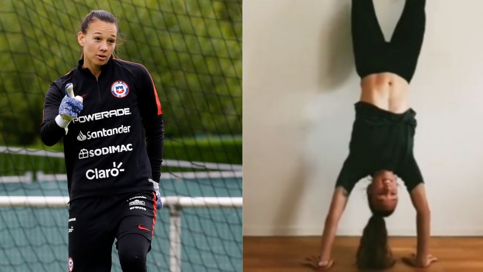 Christiane Endler De cabeza: Christiane Endler saca aplausos con nuevo challenge en redes sociales