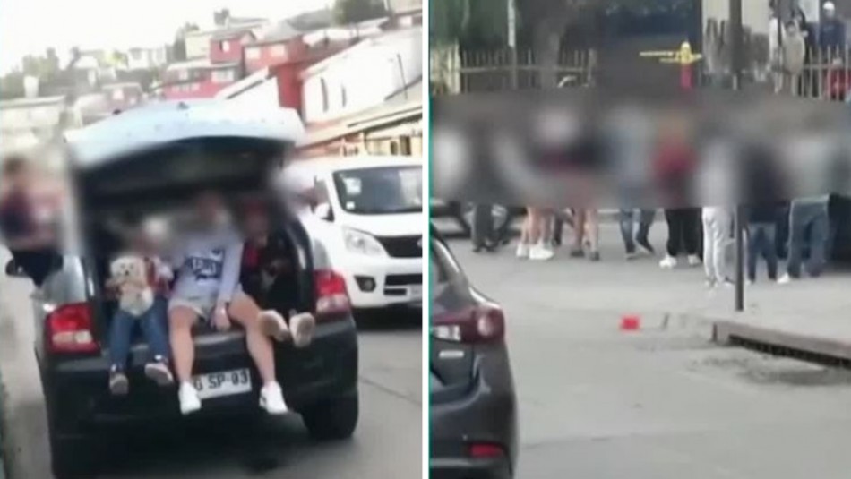 Sorprenden a jóvenes grabando videoclip sin cumplir medidas sanitarias en pleno centro de Lota Sorprenden a jóvenes grabando videoclip sin cumplir medidas sanitarias en pleno centro de Lota