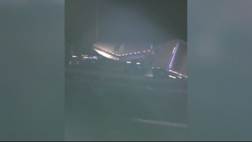 Colisión de tres camiones dejó una persona fallecida y corte total de la ruta 5 Norte en Lampa