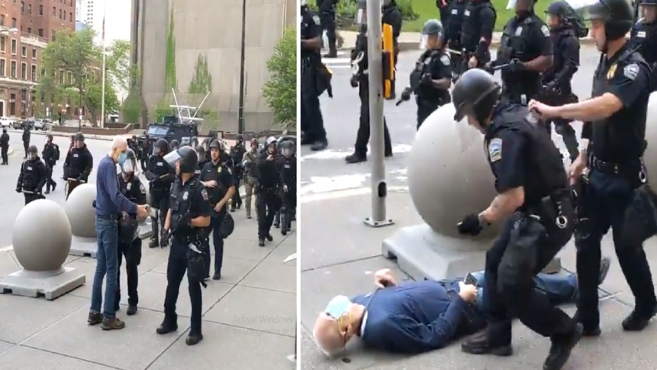 Video muestra abuso de la fuerza policial en Nueva York durante protestas por muerte de George Floyd Video muestra abuso de la fuerza policial en Nueva York durante protestas por muerte de George Floyd