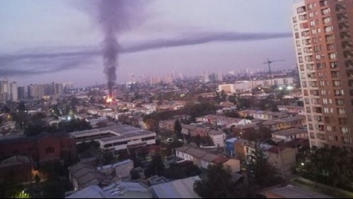 Incendio afecta a vivienda en la comuna de Independencia