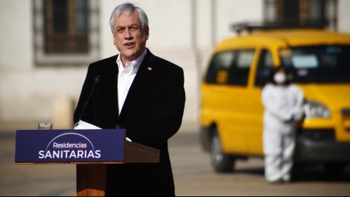 Presidente Piñera y residencias sanitarias: Hay 'buen trato' y 'cuatro comidas' diarias