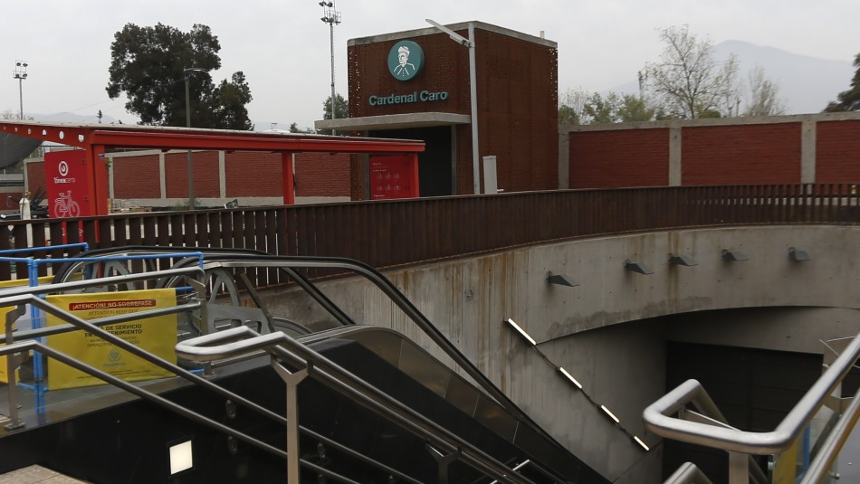 Estación Cardenal Caro Metro de Santiago anuncia el cierre temporal de la estación Cardenal Caro desde este miércoles