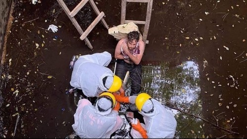 Rescatan a hombre que pasó seis días atrapado en un pozo en la isla de Bali
