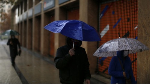 Emiten avisos meteorológicos por precipitaciones y vientos para la zona central del país