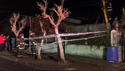 Incendio dejó a un hombre fallecido en la comuna de Peñalolén