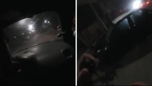 Video muestra persecución que terminó con un menor salvándose de morir en vehículo en llamas