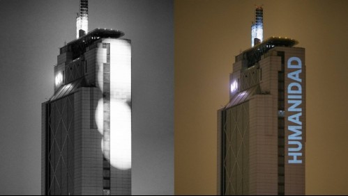 Interponen recurso de protección por censura de obra lumínica en edificio Telefónica