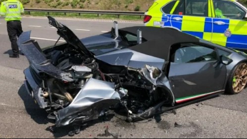 Hombre destruye su Lamborghini de 250 mil dólares tras sólo 20 minutos de haberlo comprado