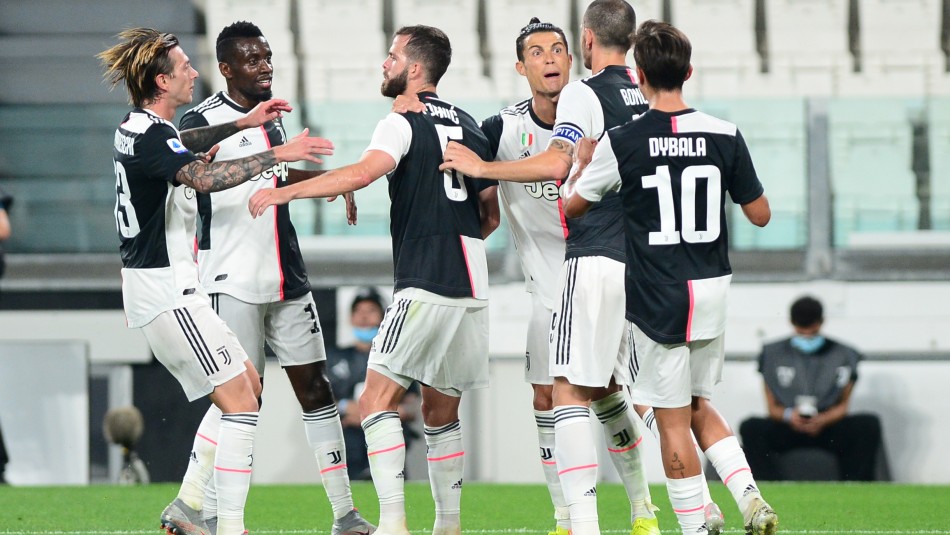 Juventus Cristiano Ronaldo celebró con la Juventus.