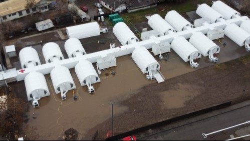 Hospital Barros Luco: Denuncian anegamiento en recinto modular