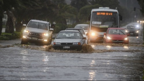 Onemi decreta Alerta Roja para la provincia de Valparaíso por intensas precipitaciones