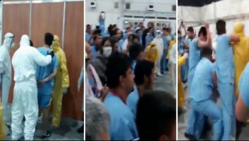 Golpes, patadas y descontrol: Centro de infectados de coronavirus en Argentina se ve envuelto en batalla campal