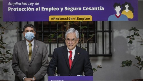 Aumento de montos: Piñera firma proyecto que amplía Ley de Protección al Empleo